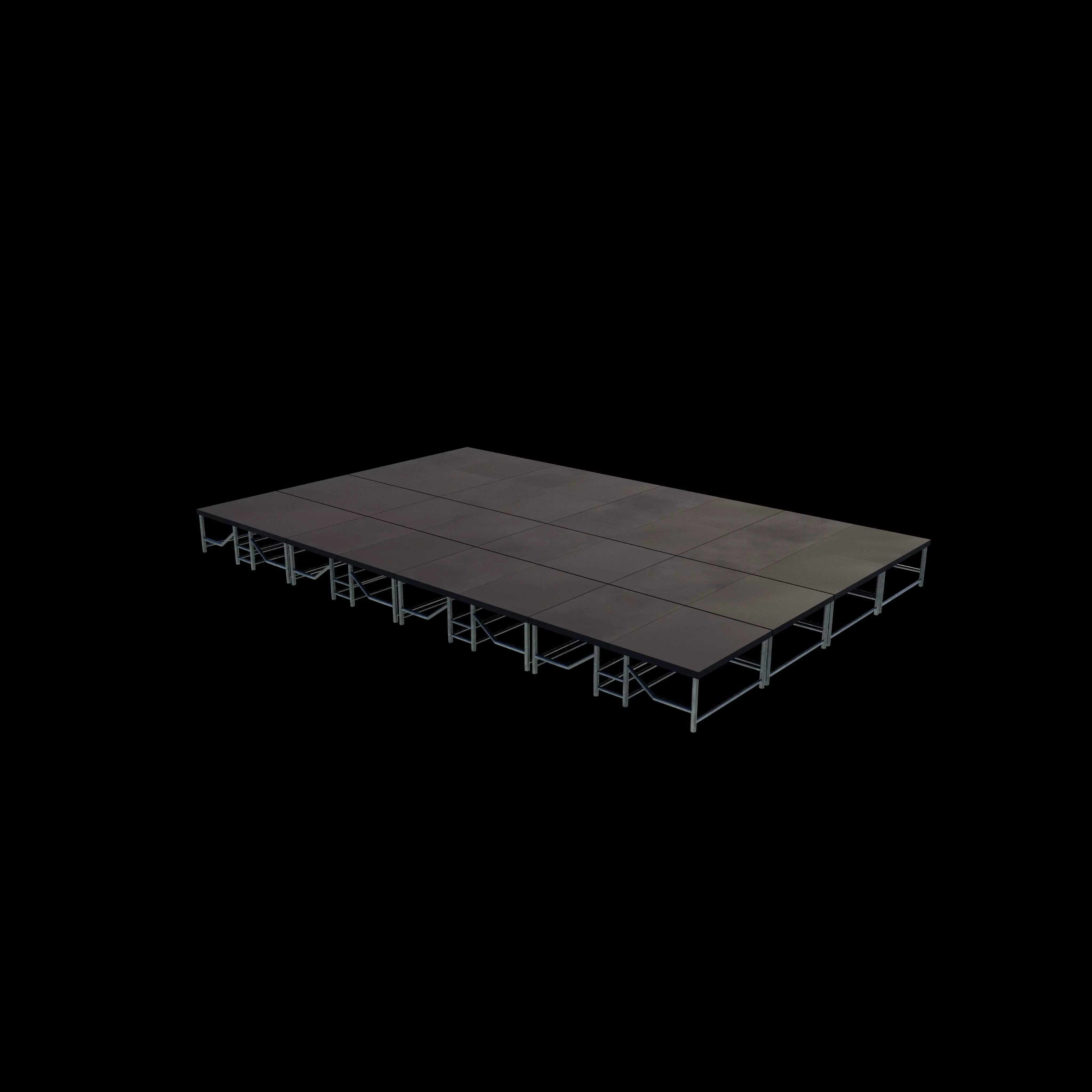 folding stage 3D model_4