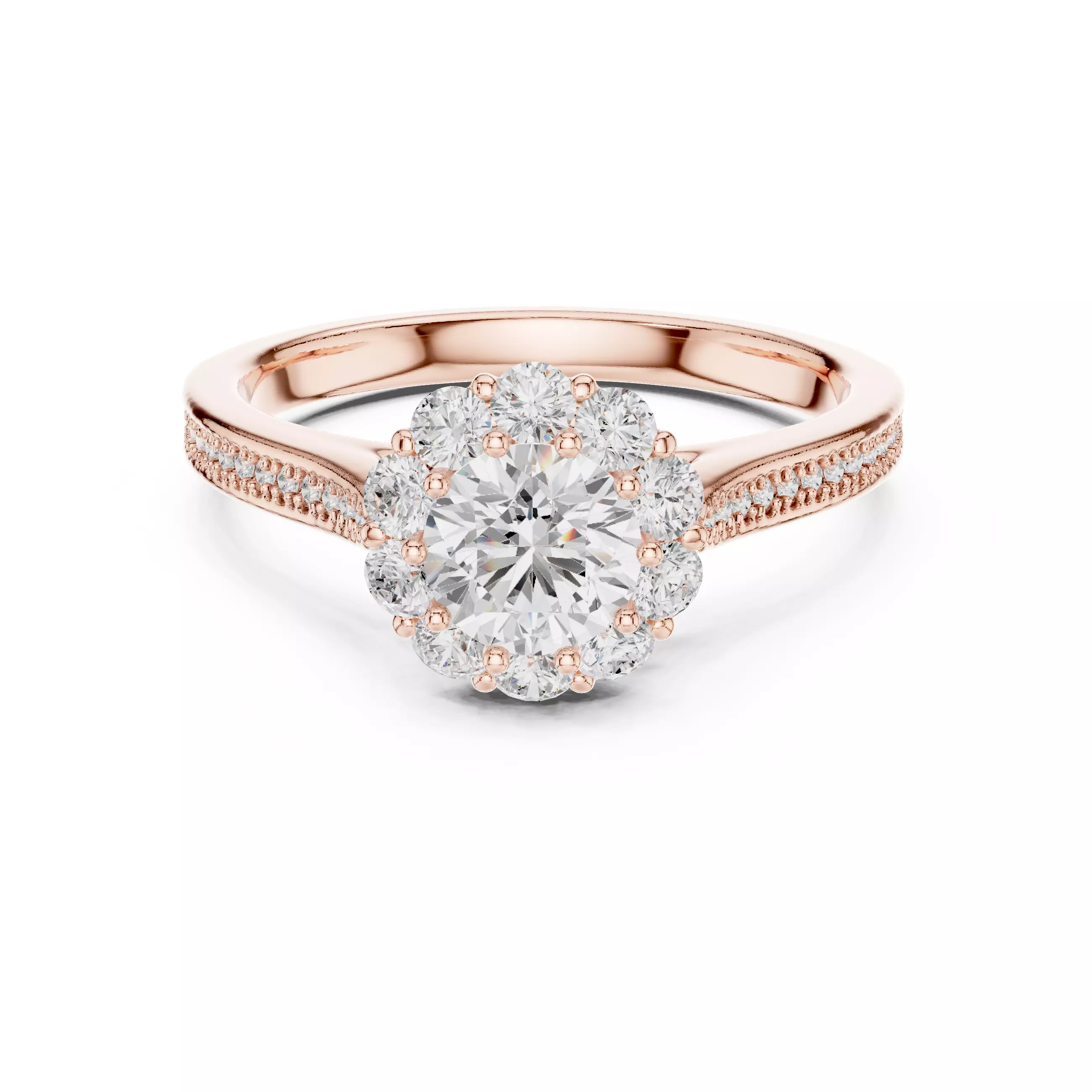 Solitaire Ring 3dm stl renders animation videos details 3D print model_0