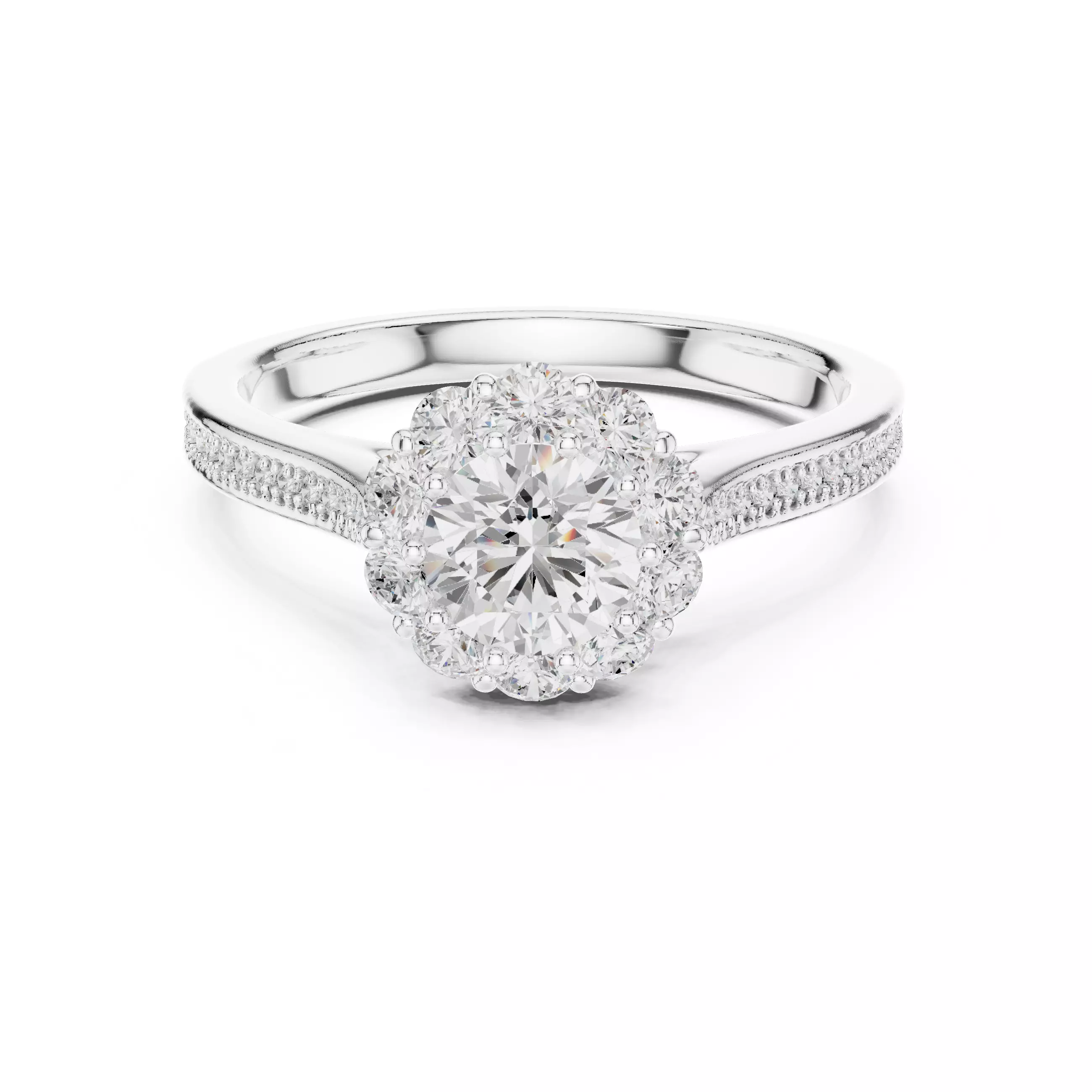 Solitaire Ring 3dm stl renders animation videos details 3D print model_9