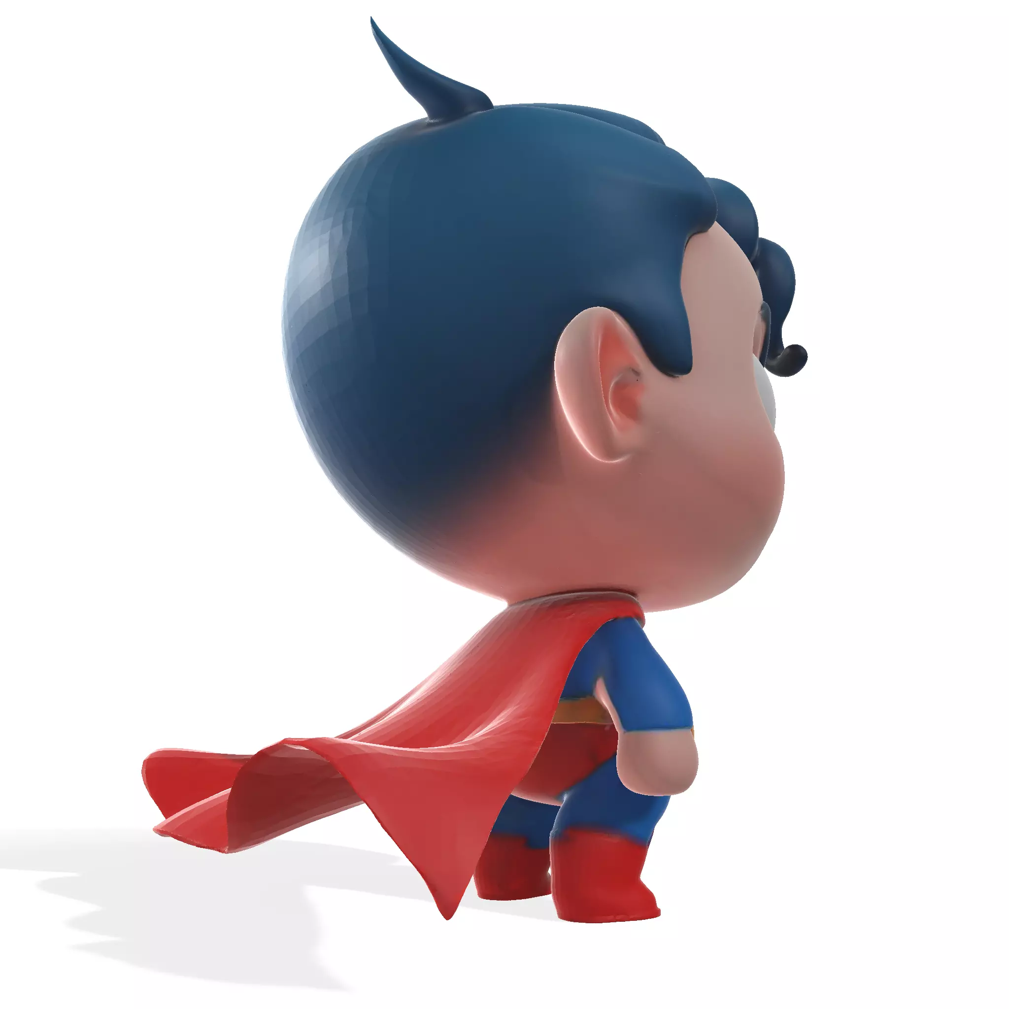 Cute Superhero 3D Model STL OBJ FBX GLB  3D print model_13