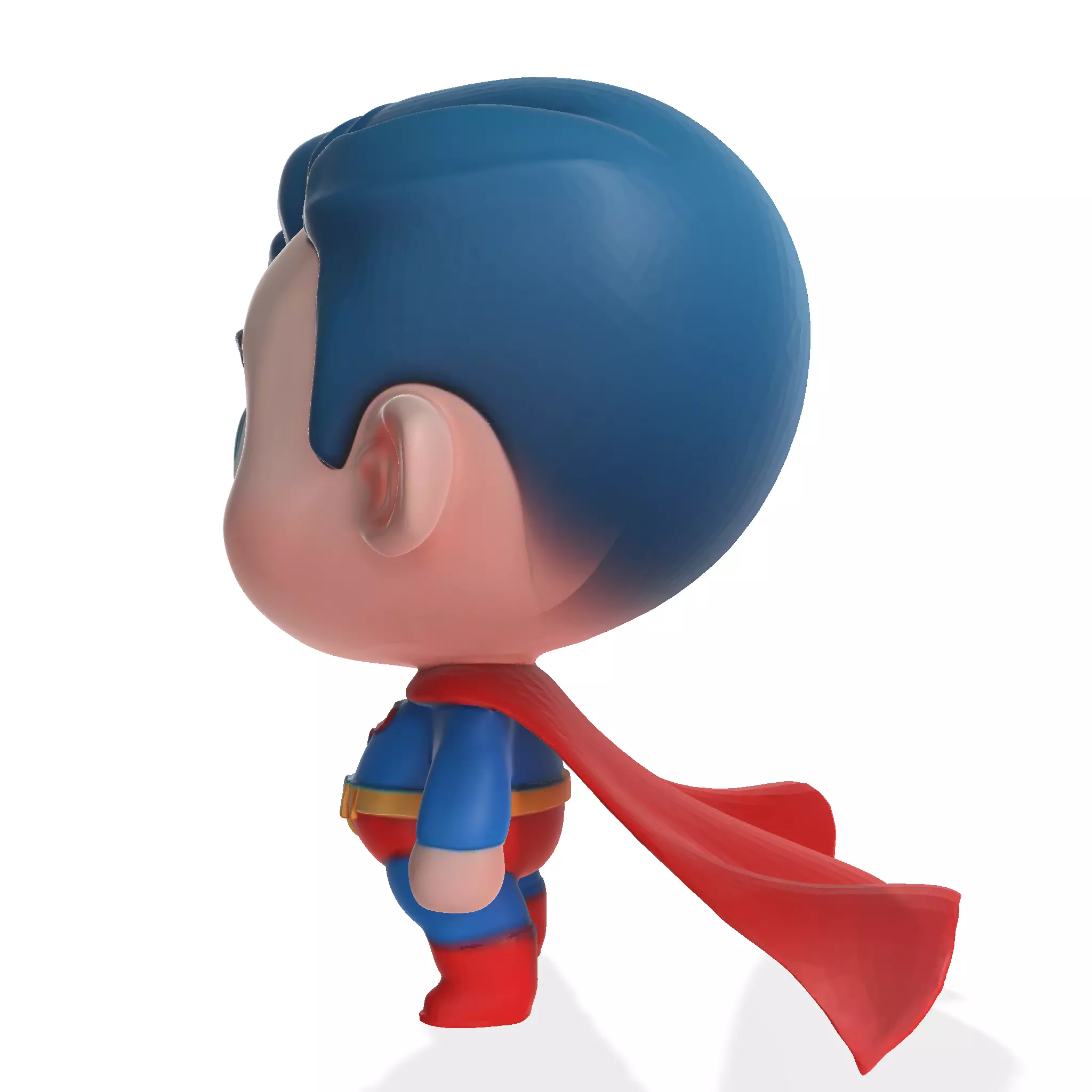 Cute Superhero 3D Model STL OBJ FBX GLB  3D print model_5
