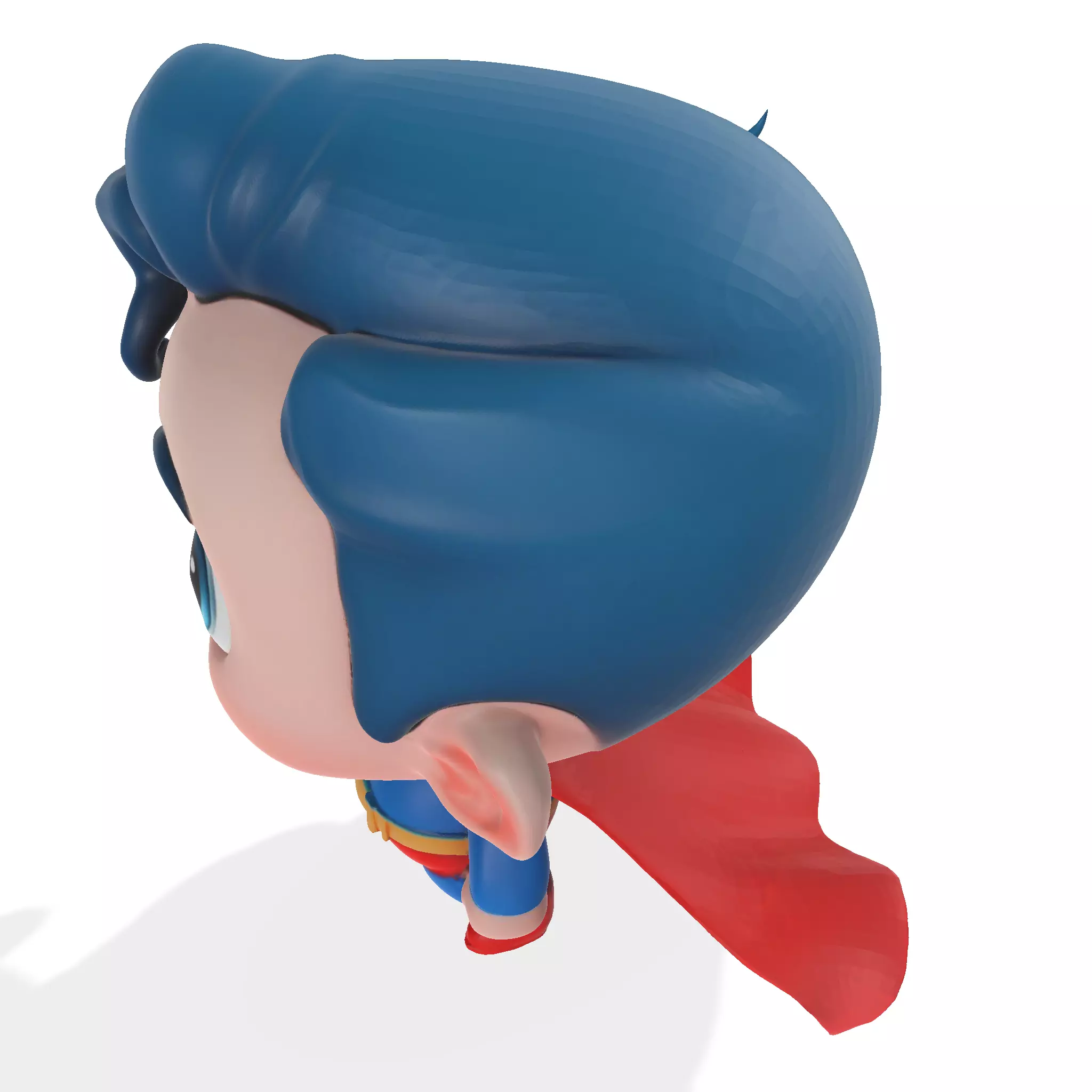 Cute Superhero 3D Model STL OBJ FBX GLB  3D print model_26