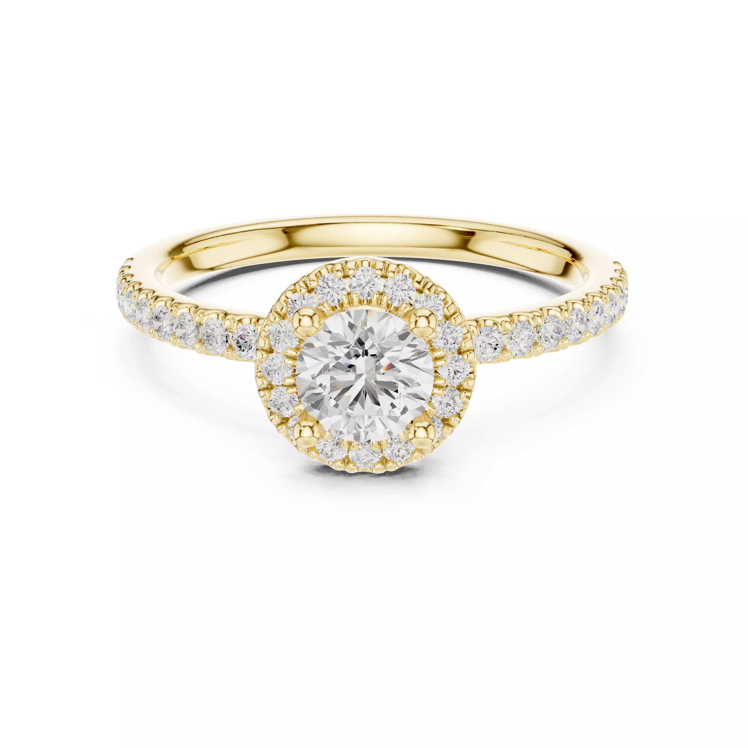 Halo Solitaire Ring 3dm stl renders animation videos details 3D print model_13