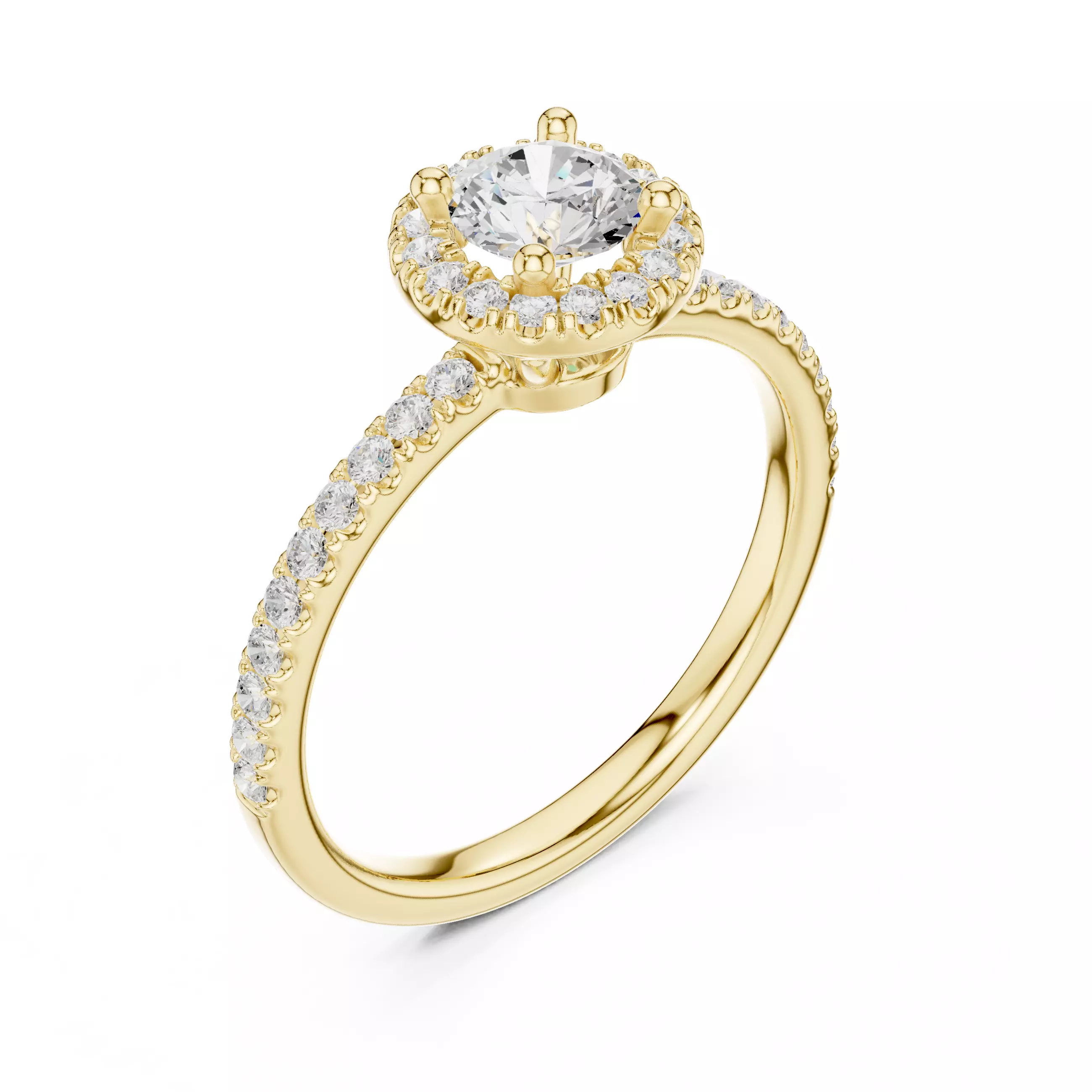 Halo Solitaire Ring 3dm stl renders animation videos details 3D print model_11