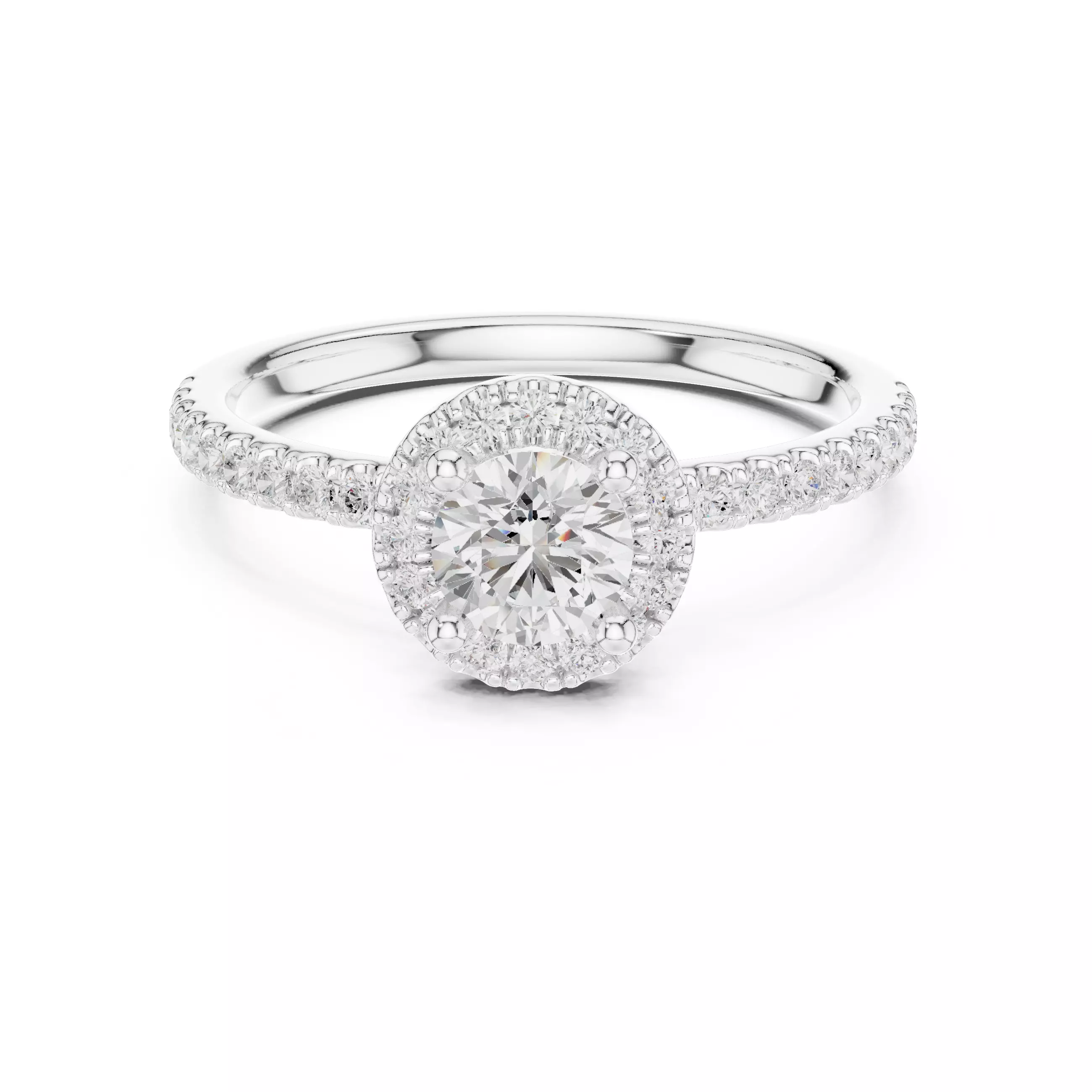 Halo Solitaire Ring 3dm stl renders animation videos details 3D print model_9