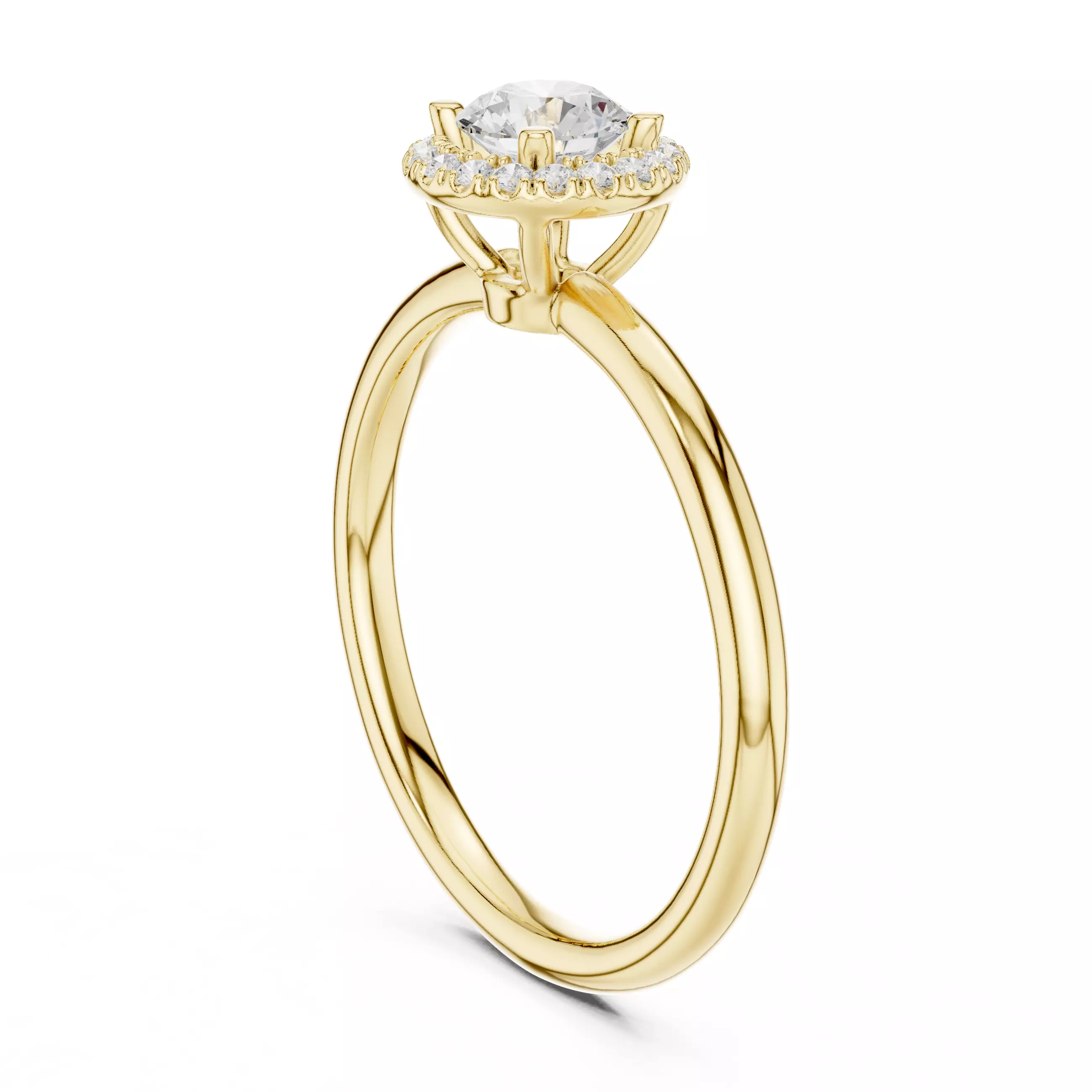 Halo Solitaire Ring 3dm stl renders animation videos details 3D print model_10