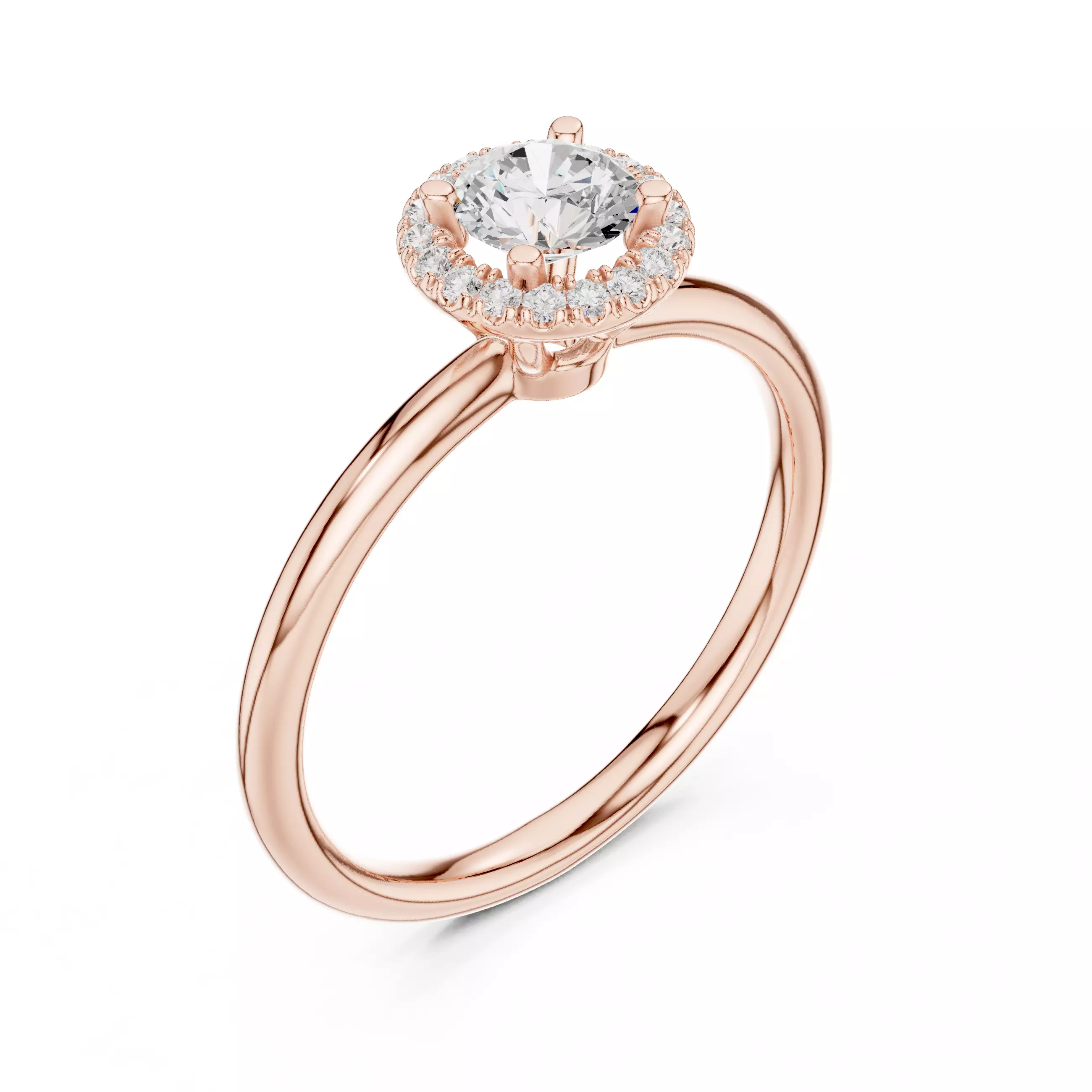 Halo Solitaire Ring 3dm stl renders animation videos details 3D print model_4