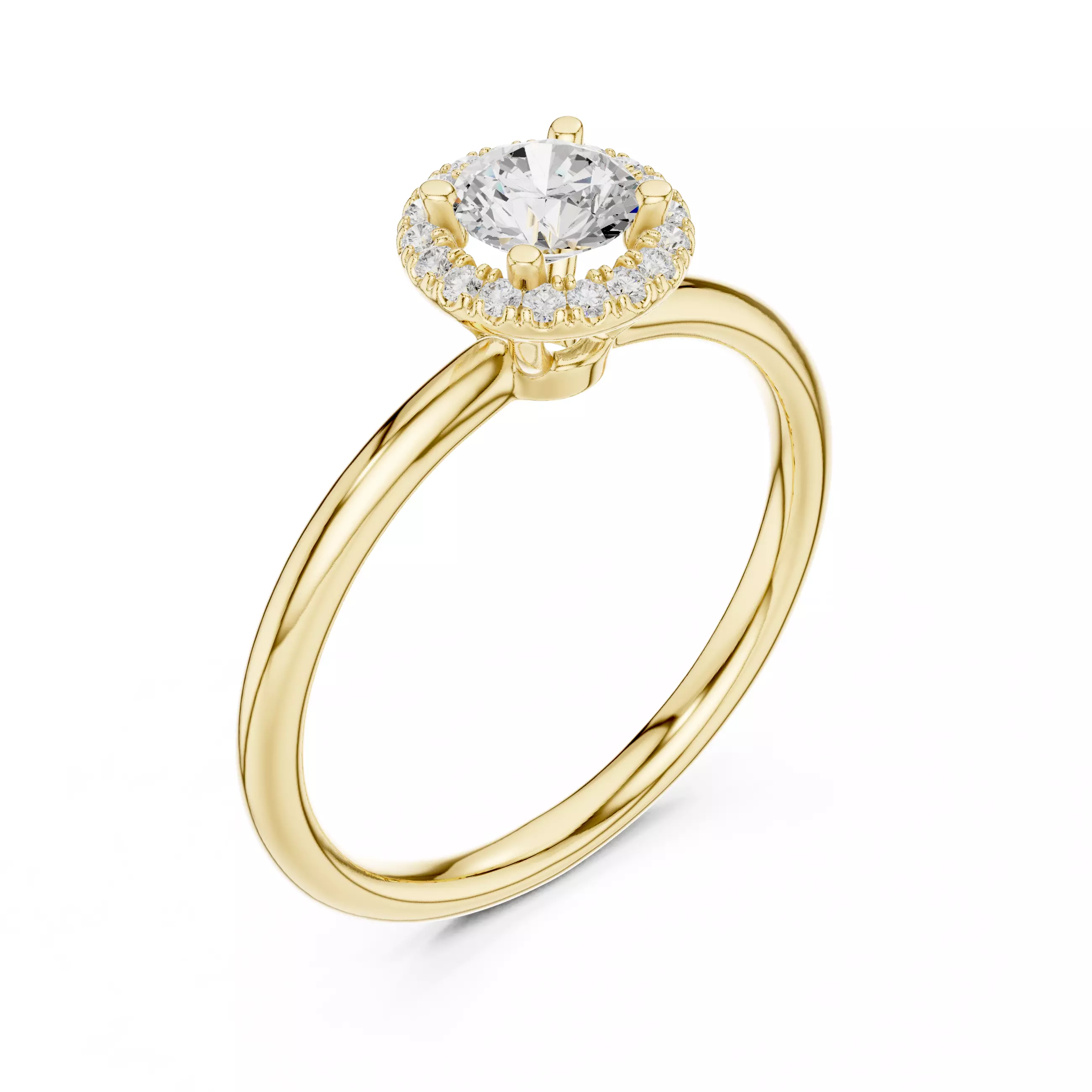 Halo Solitaire Ring 3dm stl renders animation videos details 3D print model_11