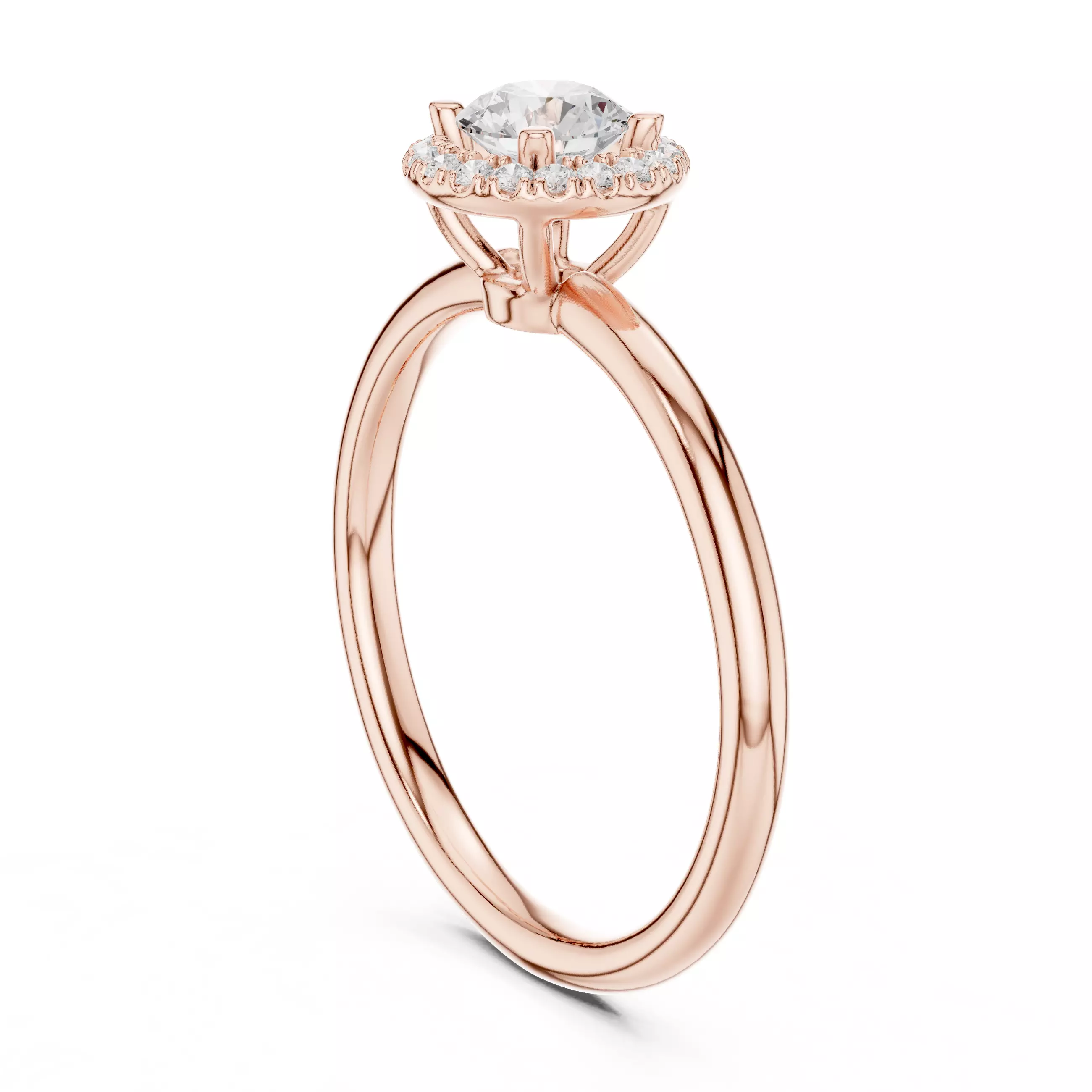 Halo Solitaire Ring 3dm stl renders animation videos details 3D print model_3