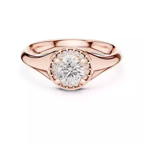 Halo Unisex Solitaire Ring 3dm stl renders animation videos