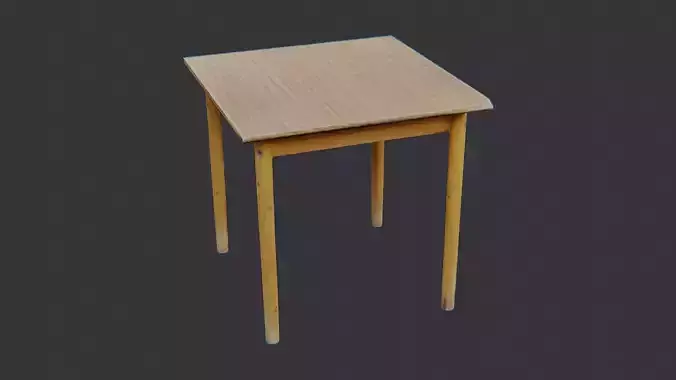 Wooden Table Small Oak Finish