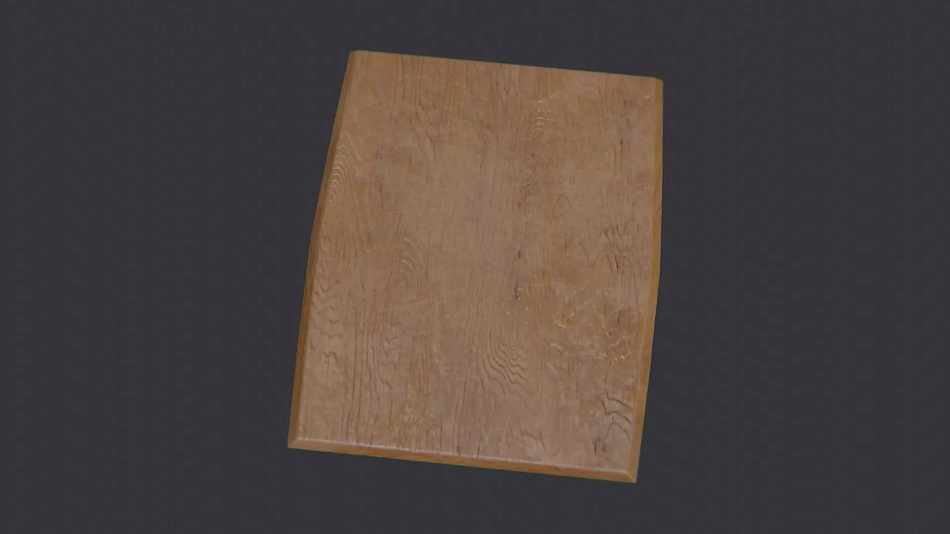 Vintage Wooden Table Low-poly 3D model_4