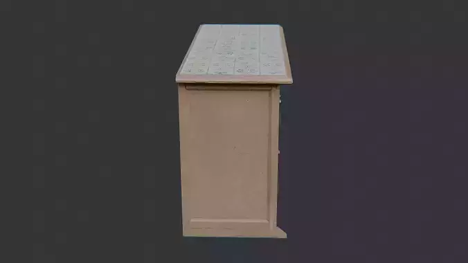 Tile Top Cabinet with Ceramic Top