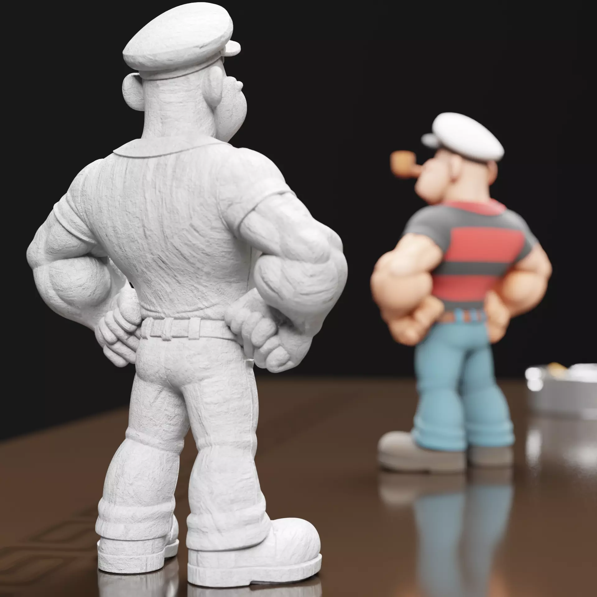 Sailor Hero 3D Printable Model Statue for Painting 3D print model_4