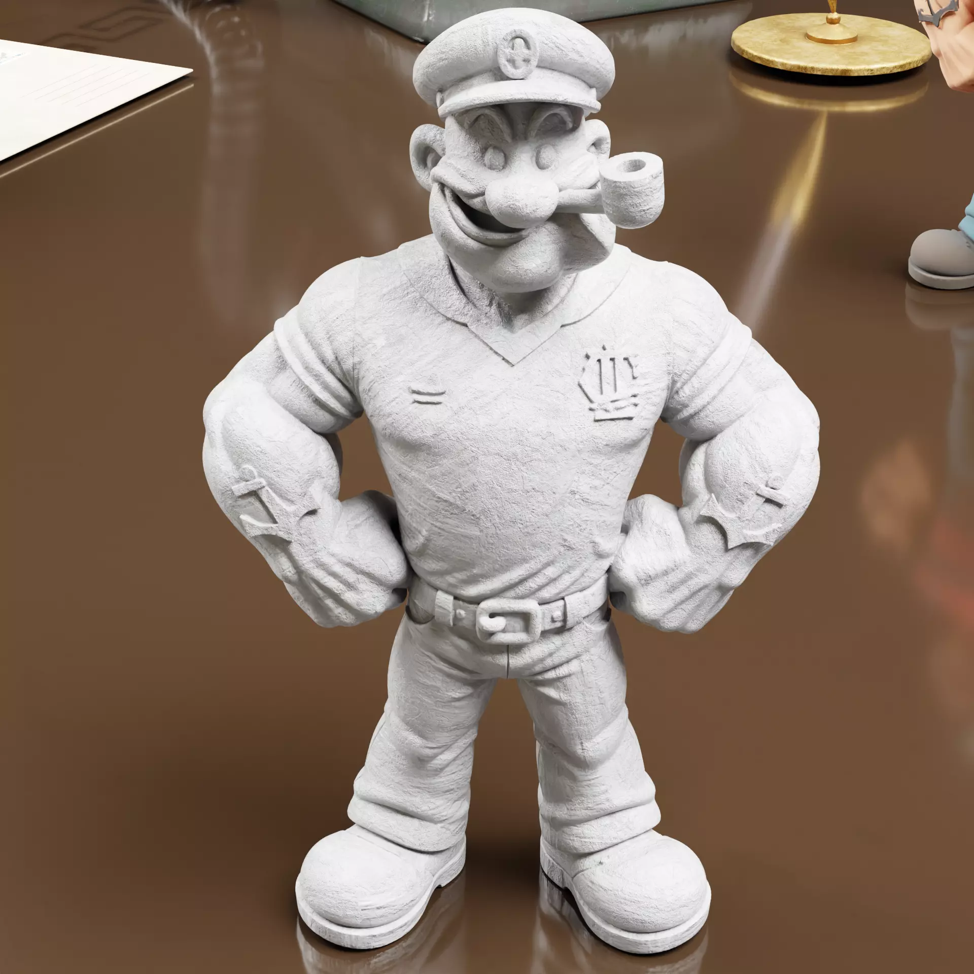 Sailor Hero 3D Printable Model Statue for Painting 3D print model_2