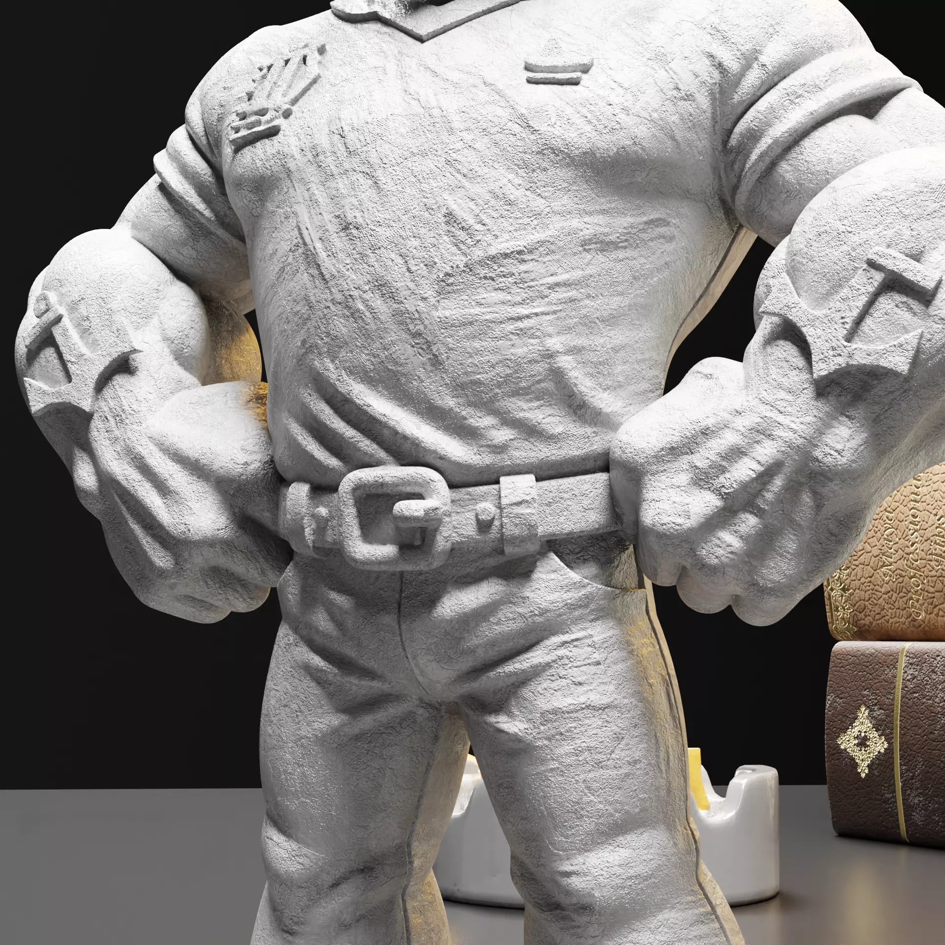Sailor Hero 3D Printable Model Statue for Painting 3D print model_1