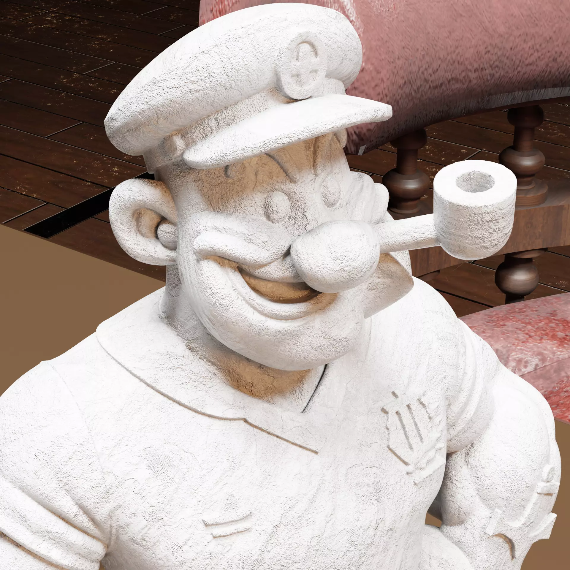 Sailor Hero 3D Printable Model Statue for Painting 3D print model_6