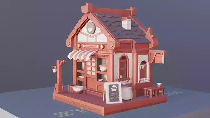 House Model Paintable Architectural Miniature