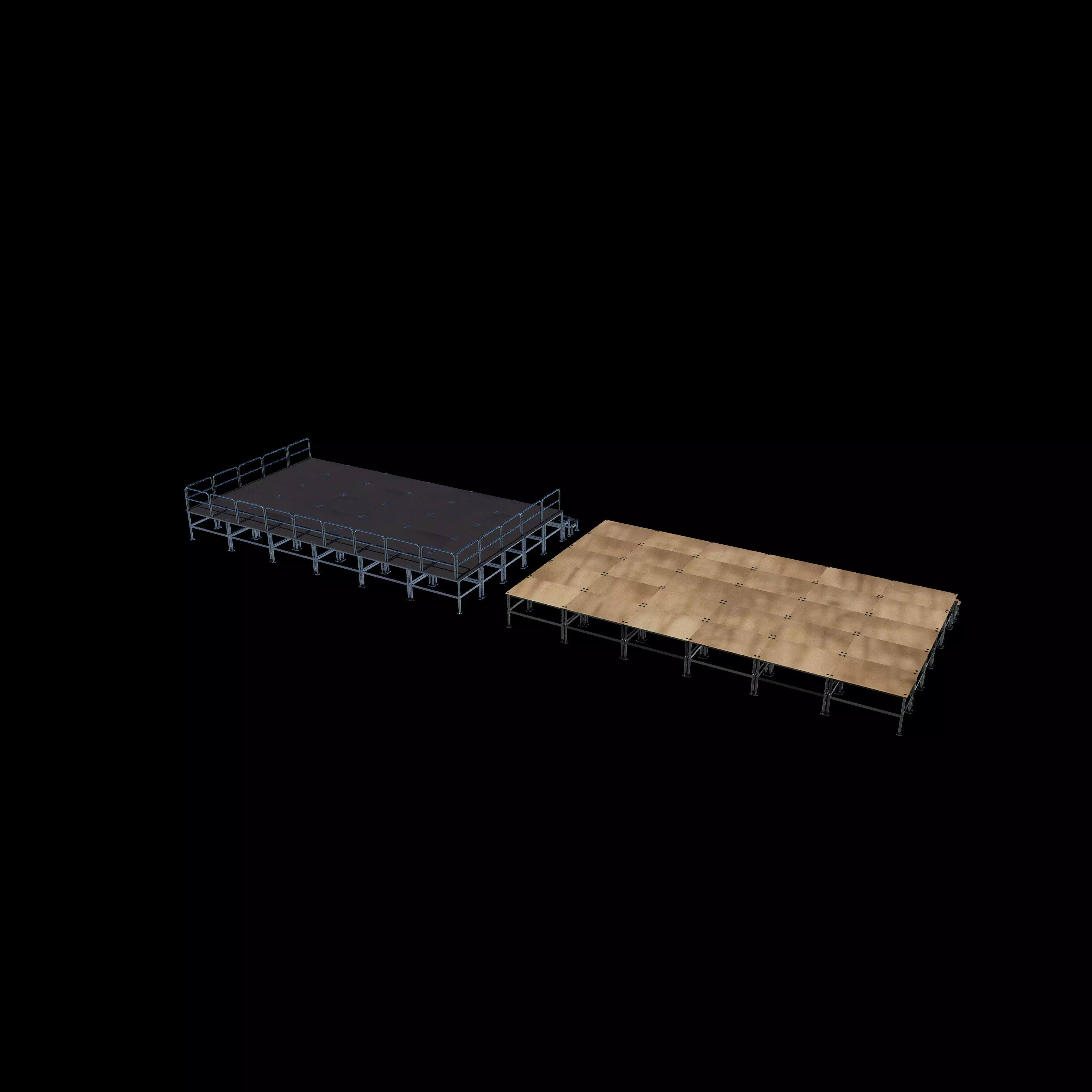 Flat stage set 3D model_13