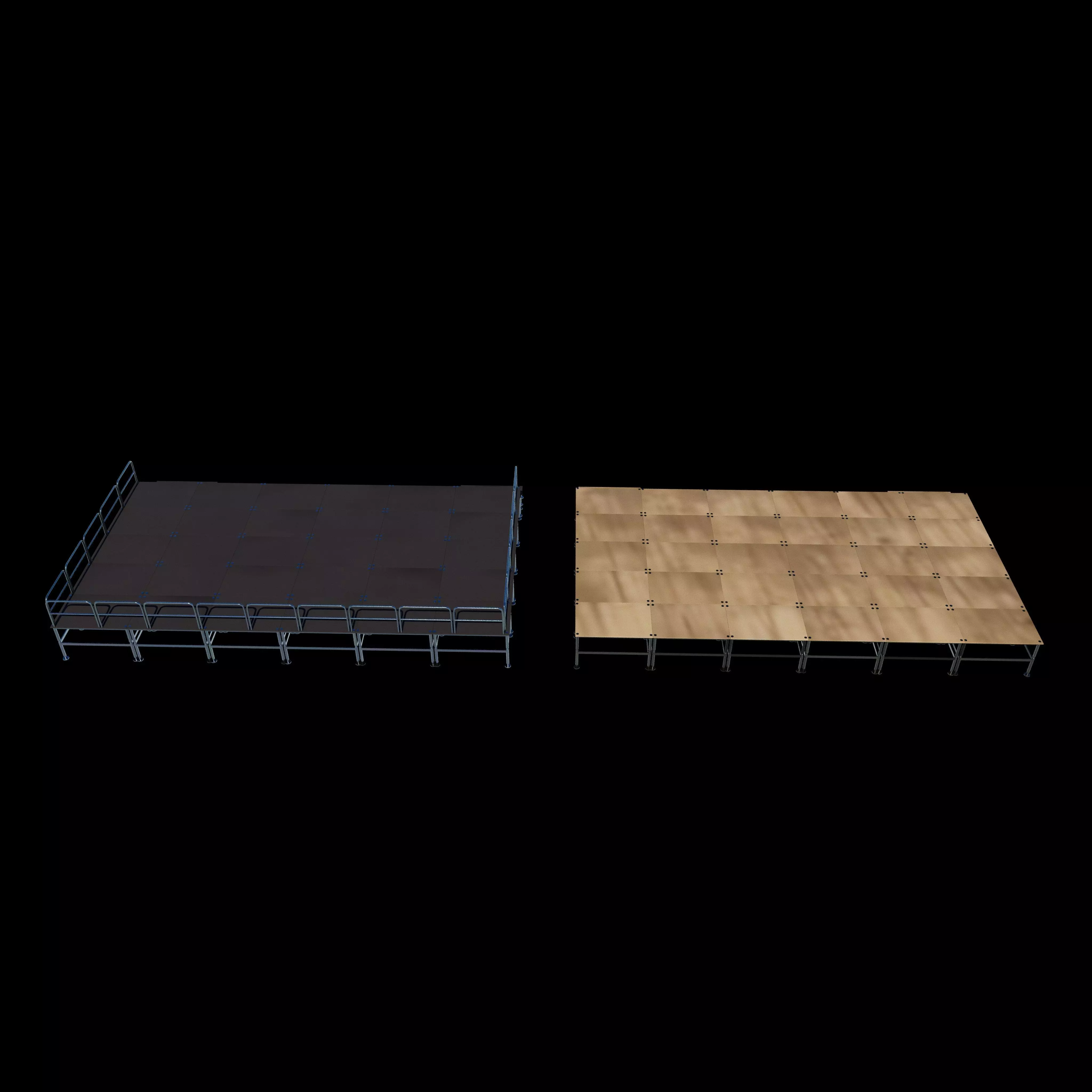 Flat stage set 3D model_14