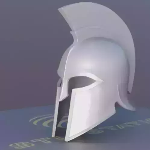 Viking Helmet STL Real Size Resizeable Cosplay Display Prop 3D print model