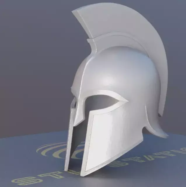 Viking Helmet STL Real Size Resizeable Cosplay Display Prop 3D print model_0