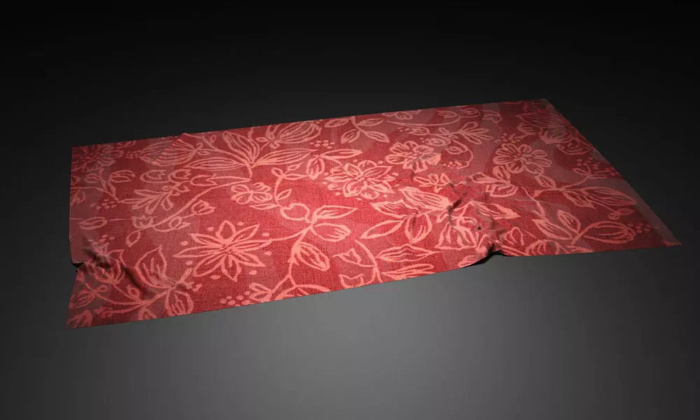Carpet cloth Low-poly 3D model_0