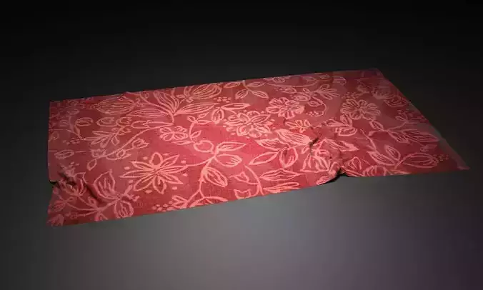 Carpet cloth Low-poly 3D model