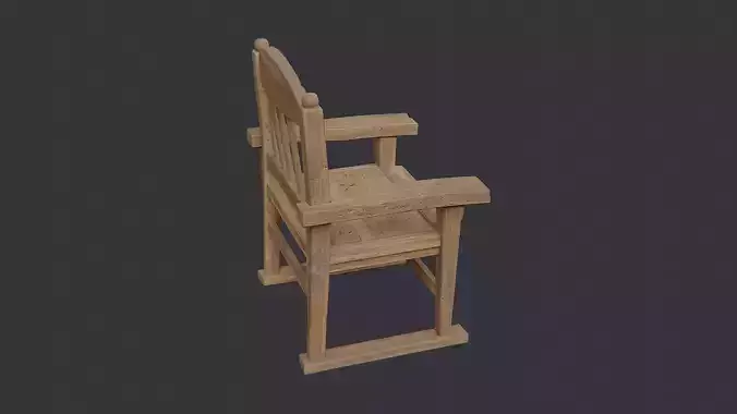 Rustic Wooden Dining Chair