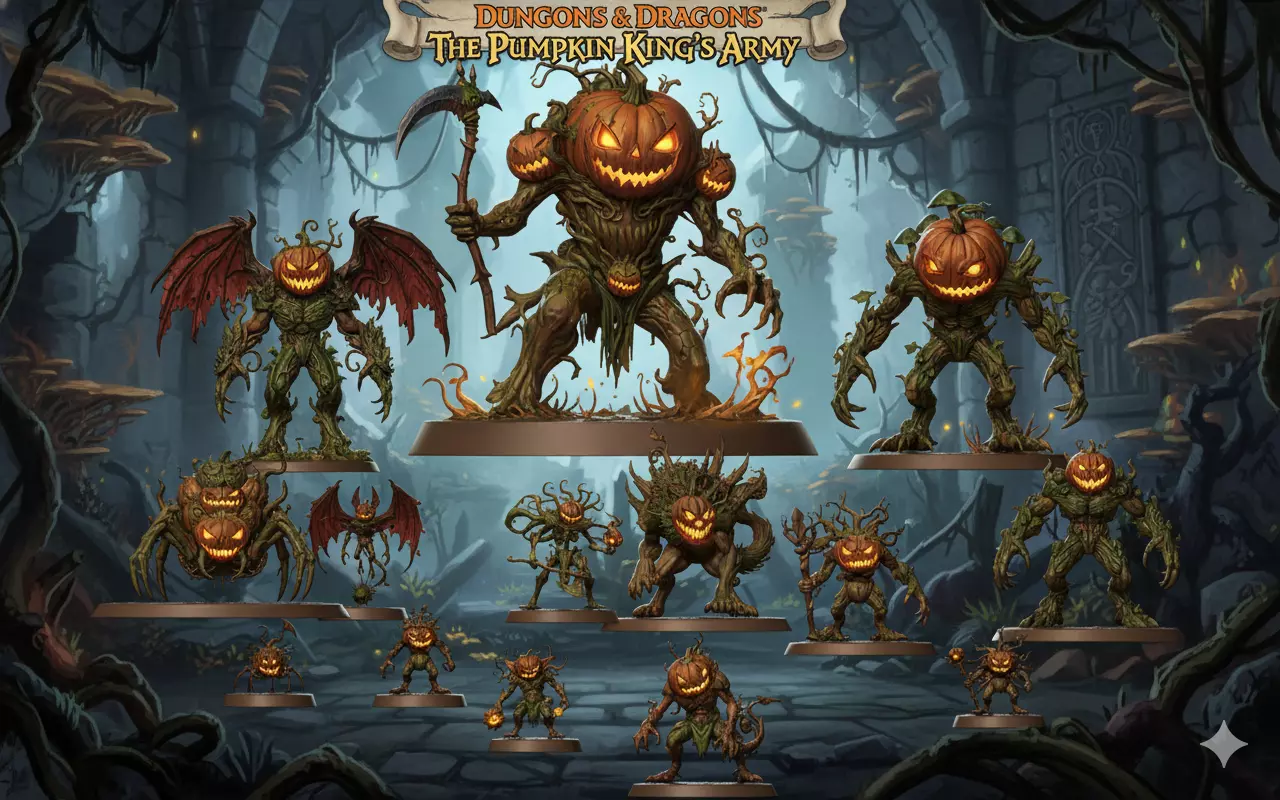 Set - The Pumpkin Kings Army 3D print model