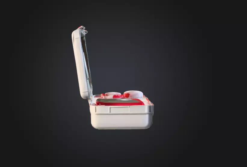 Open Medical Kit Low-poly 3D model_3