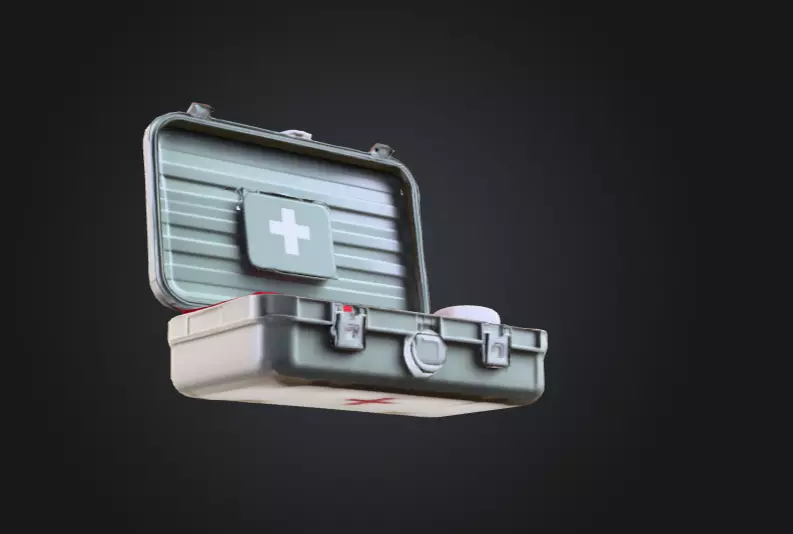 Open Medical Kit Low-poly 3D model_14