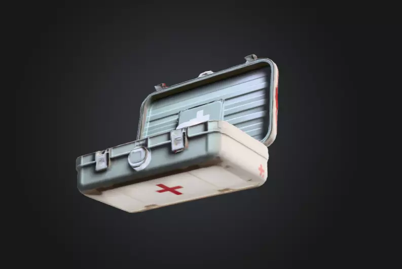 Open Medical Kit Low-poly 3D model_13