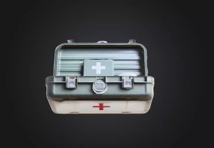 Open Medical Kit Low-poly 3D model_12