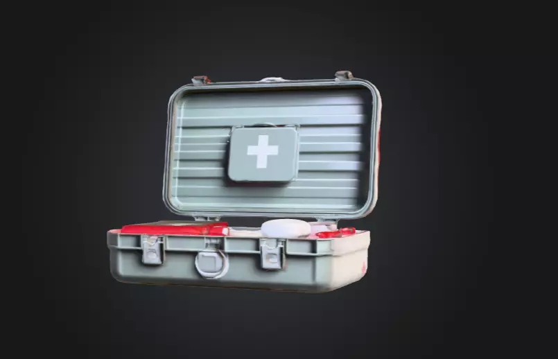 Open Medical Kit Low-poly 3D model_8