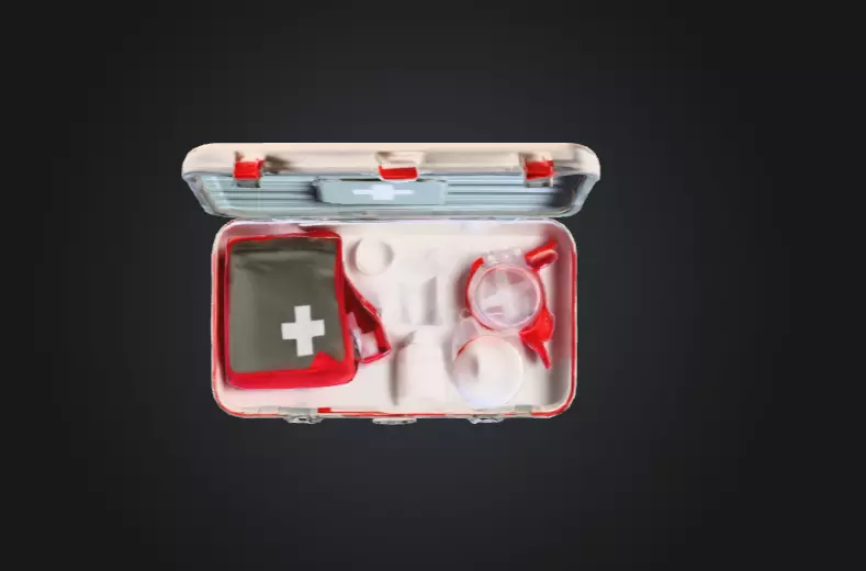 Open Medical Kit Low-poly 3D model_15