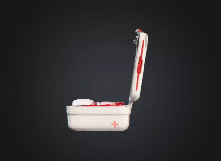 Open Medical Kit Low-poly 3D model_7