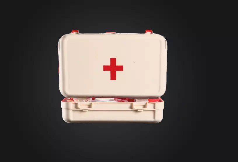 Open Medical Kit Low-poly 3D model_5