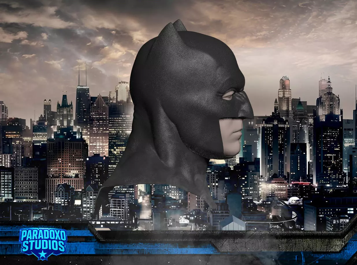 Batman Dawn Of Justice Cowl V2 3D model_4