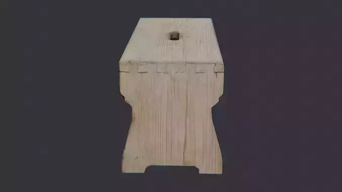 Wooden Step Stool for Home Interiors