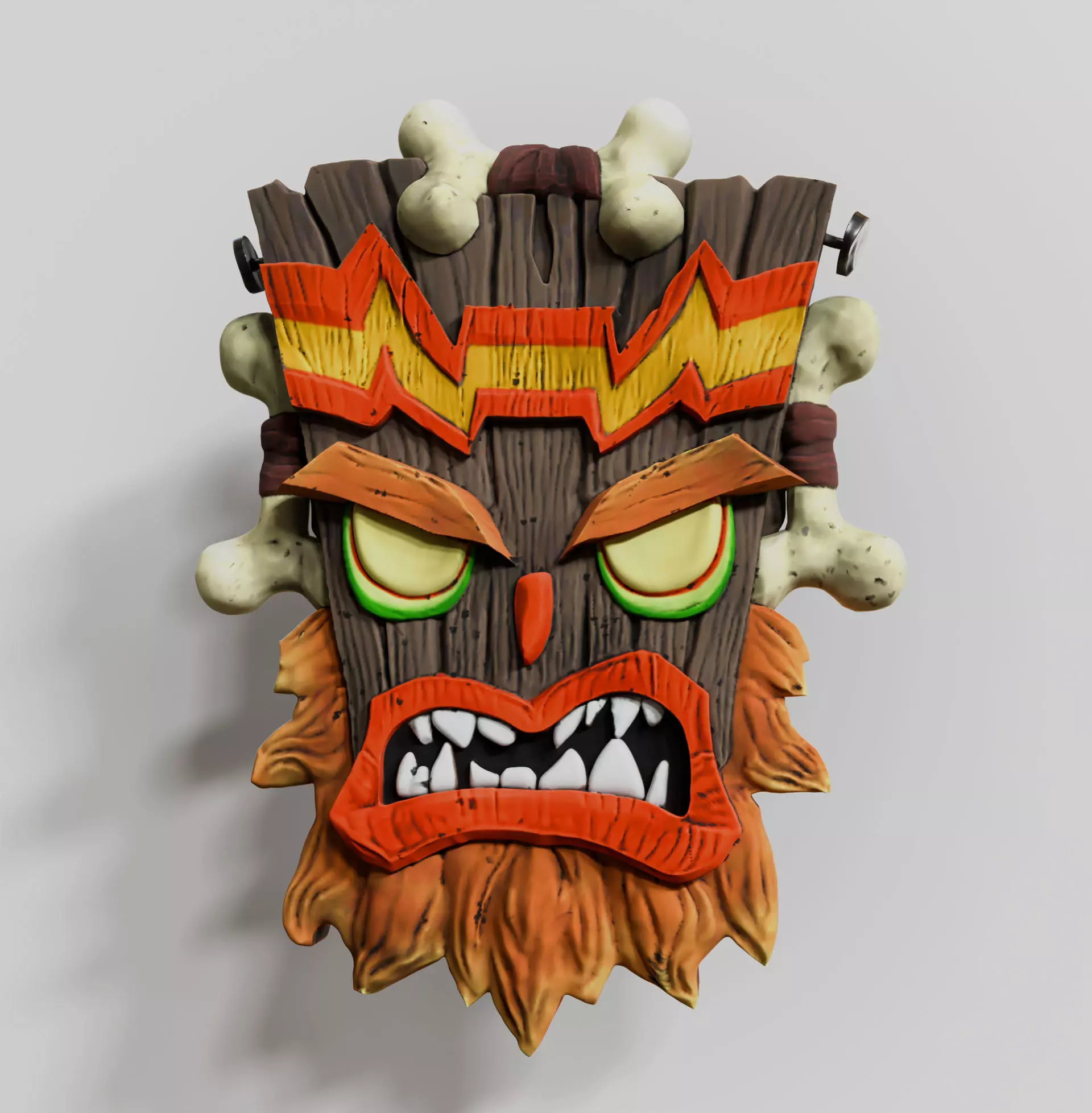 Mascara Uka Uka Juego Crash Bandicoot 3D print model