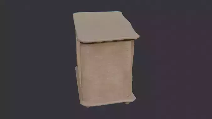 Dark Wood Dresser with Three Drawers