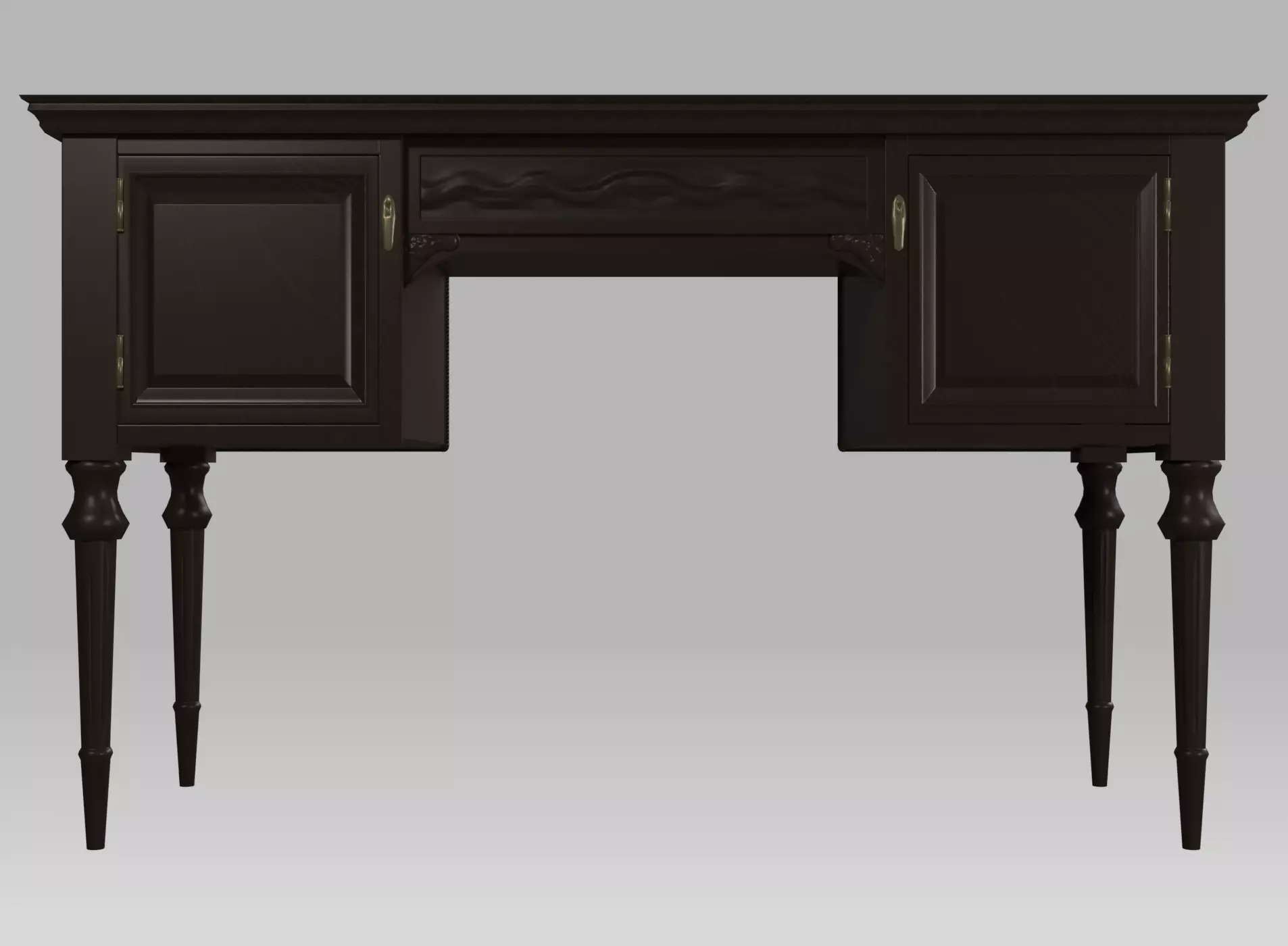 Writing Desk Low-Poly Low-poly 3D model_8
