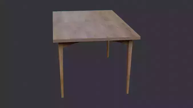 Wooden kitchen table small dark oak finish