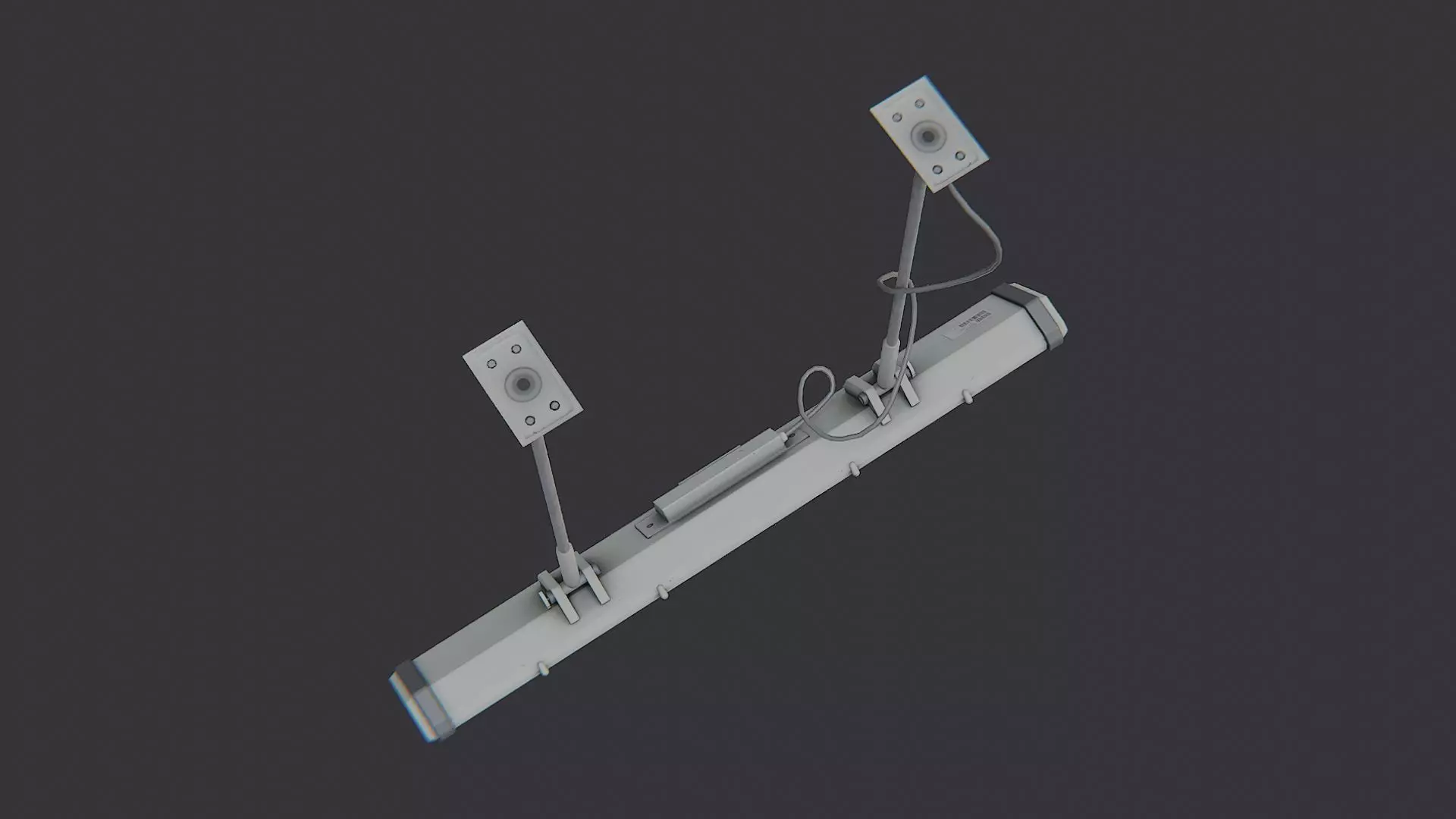 Dormitory Lobby Ceiling Light Fixture Low-poly 3D model_4