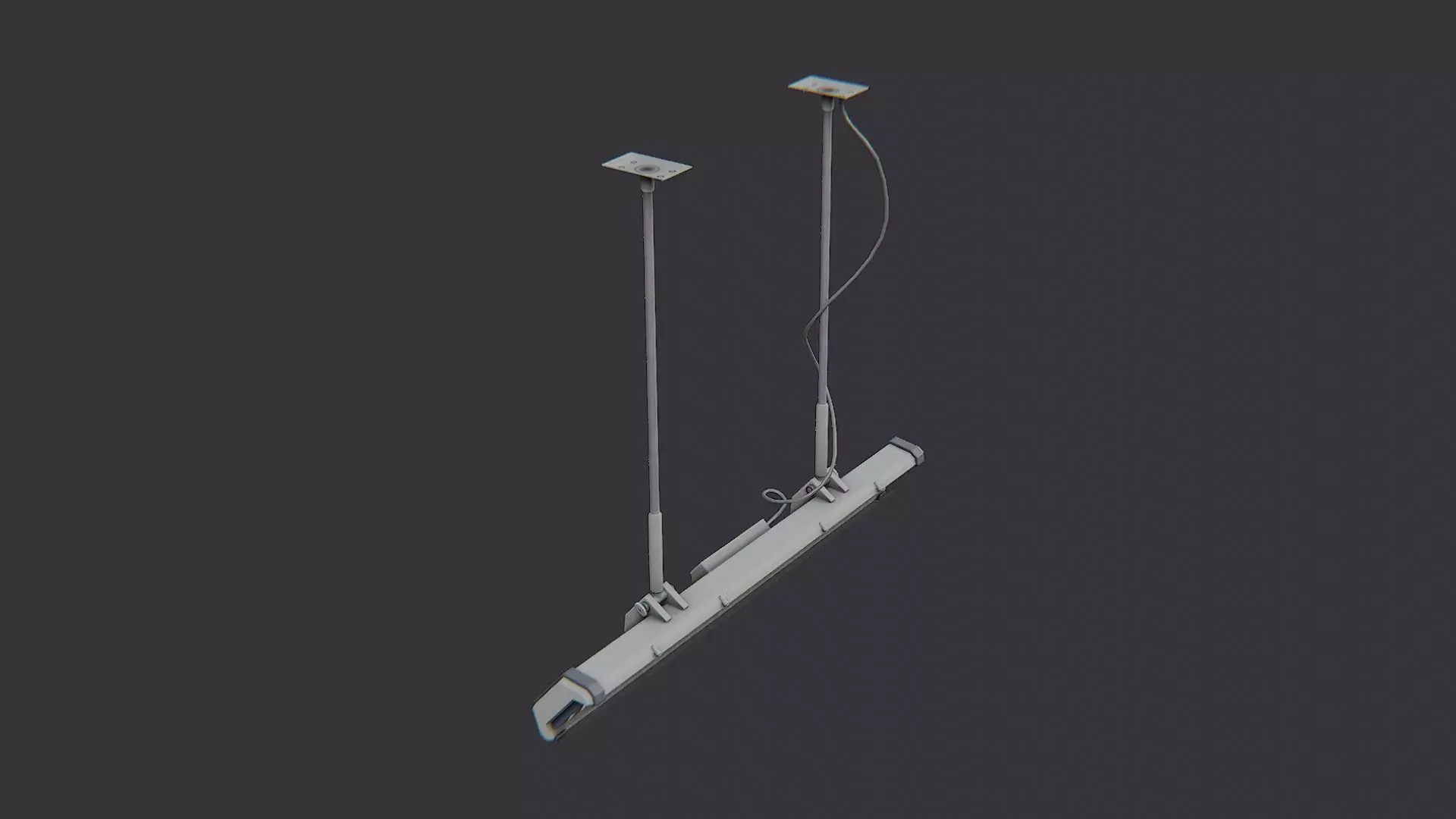 Dormitory Lobby Ceiling Light Fixture Low-poly 3D model_0