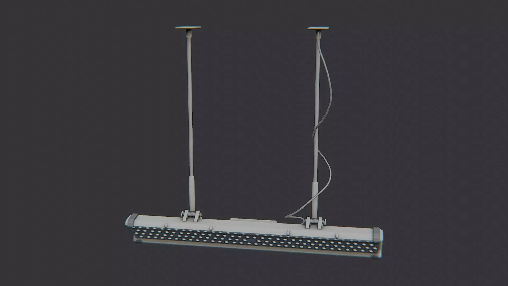 Dormitory Lobby Ceiling Light Fixture Low-poly 3D model_2