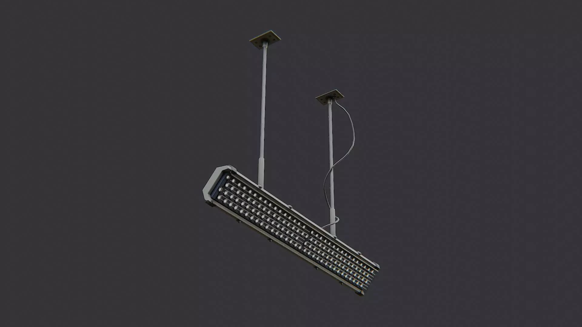 Dormitory Lobby Ceiling Light Fixture Low-poly 3D model_5