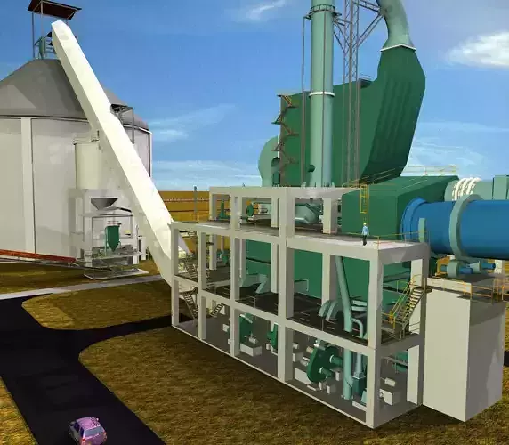 7-Cooler Electrostatic Precipitator Cement Plant Free 3D model