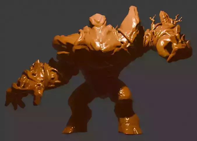 Rock Golem Rigged